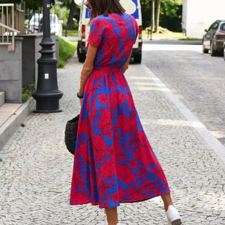 Vestido cruzado con estampado floral para Mujer - Inez