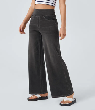 Remy | Jeans de Pierna Ancha de Talle Alto y Denim Elástico para Mujer