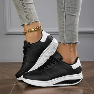 Valeria | Zapatillas de Plataforma con Cordones para Mujer