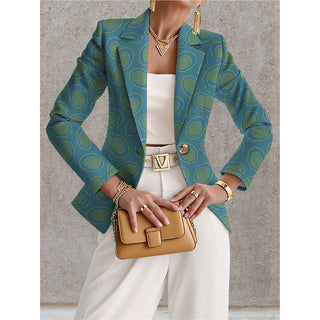 Bernadette | Blazer Estampado a Cuadros para Mujer