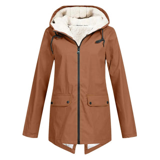 Evelora | Chaqueta Oversize con Capucha y Cremallera para Mujer