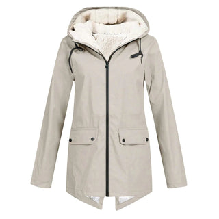 Evelora | Chaqueta Oversize con Capucha y Cremallera para Mujer
