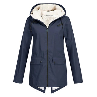 Evelora | Chaqueta Oversize con Capucha y Cremallera para Mujer