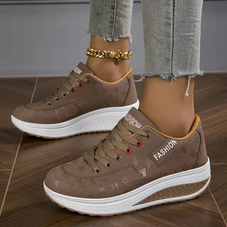 Valeria | Zapatillas de Plataforma con Cordones para Mujer