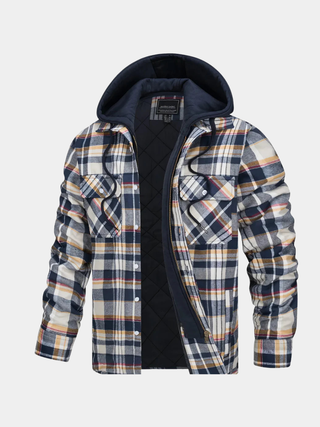 Brent | Abrigo Acolchado con Capucha y Cremallera para Hombre