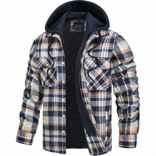 Brent | Abrigo Acolchado con Capucha y Cremallera para Hombre
