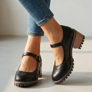 Sofia | Zapatos Mary Jane de Mujer con Tira Ajustable y Tacón