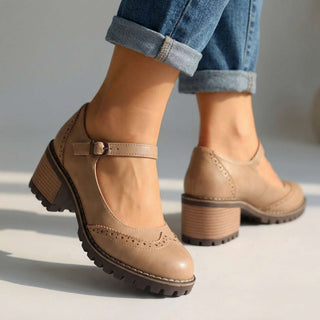 Sofia | Zapatos Mary Jane de Mujer con Tira Ajustable y Tacón