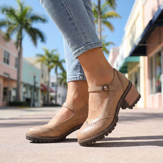 Sofia | Zapatos Mary Jane de Mujer con Tira Ajustable y Tacón