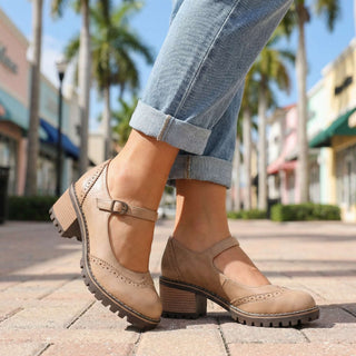 Sofia | Zapatos Mary Jane de Mujer con Tira Ajustable y Tacón