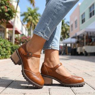 Sofia | Zapatos Mary Jane de Mujer con Tira Ajustable y Tacón