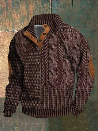 Jersey Estampado Vintage Para Hombre | Georges