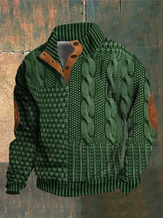 Jersey Estampado Vintage Para Hombre | Georges