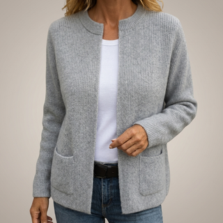 Colette | Cárdigan de Punto con Cremallera y Bolsillos para Mujer