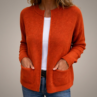 Colette | Cárdigan de Punto con Cremallera y Bolsillos para Mujer