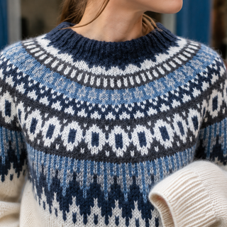 Sylvara | Suéter de punto oversize para mujer con diseño Fair Isle