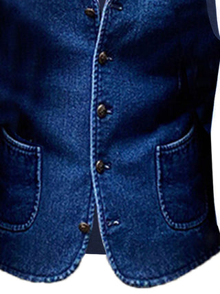 Kyle | Chaleco vaquero retro para hombre.