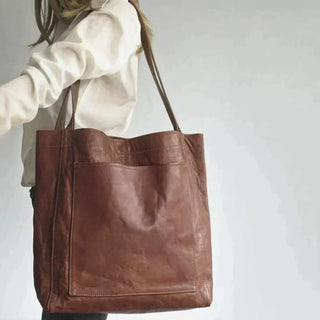 Verlanya | Bolso Tote de Cuero de Gran Capacidad para Mujer