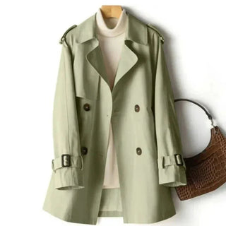 Élodie | Trench Clásico con Cinturón y Doble Botonadura para Mujer