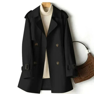 Élodie | Trench Clásico con Cinturón y Doble Botonadura para Mujer