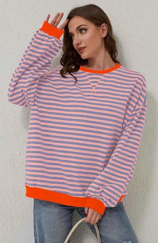 Marielle | Suéter de rayas para mujer con cuello redondo