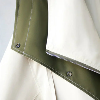 Catalina | Abrigo Oversize con Capucha y Corte Trench para Mujer