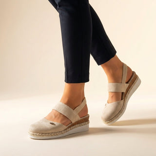 Marisol | Sandalias de Cuña Espadrille con Banda Elástica para Mujer