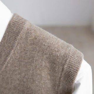 Daniel | Chaleco de Suéter de Punto Ligero para Hombre con Cuello en V