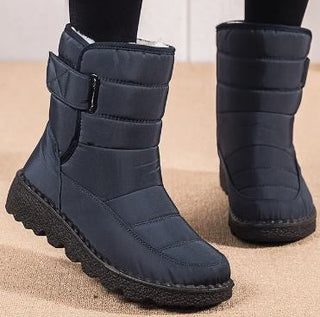 Yolanda | Botas Impermeables Acolchadas con Cierre de Velcro para Mujer