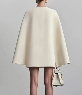 Aurelind | Vestido Blazer Capa con Doble Botonadura para Mujer