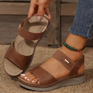 Solenza | Sandalias Planas con Tiras Ajustables para Mujer