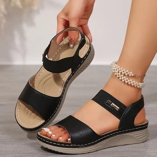 Solenza | Sandalias Planas con Tiras Ajustables para Mujer