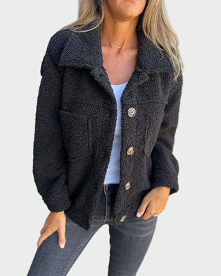 Dolly | Chaqueta Texturizada de Mujer con Botones y Bolsillos en el Pecho