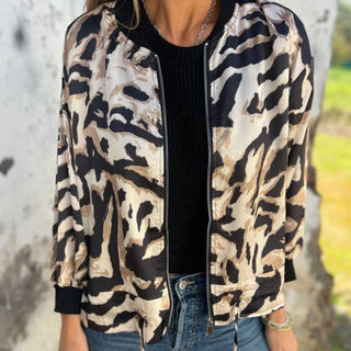Chaqueta Bomber Cebra Mujer | Urbana