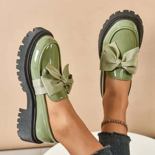 Mocasines De Plataforma Con Lazo Para Mujer | Violeta