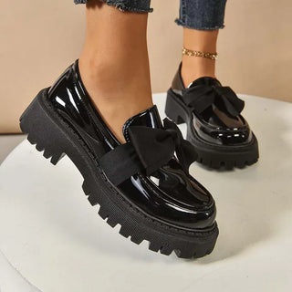 Mocasines De Plataforma Con Lazo Para Mujer | Violeta