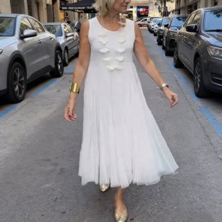 Valeria | Conjunto de Mujer de Dos Piezas con Vestido Largo Fluido