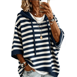 Roselva | Sudadera con capucha y rayas para mujer de corte holgado