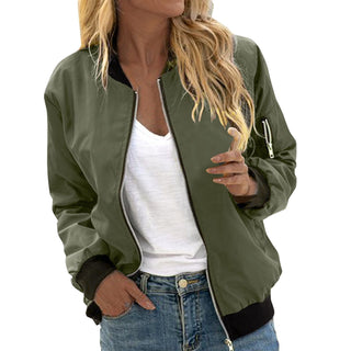 Eveline | Chaqueta Bomber Oversize con Cremallera para Mujer