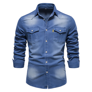 Camisa Vaquera Ajustada Para Hombre | Jim