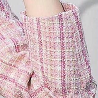 Solvenne | Blazer de Cuadros Ajustado con Solapa para Mujer