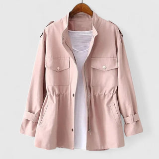 Marielle | Chaqueta Utility para Mujer con Cintura Ajustable y Bolsillos
