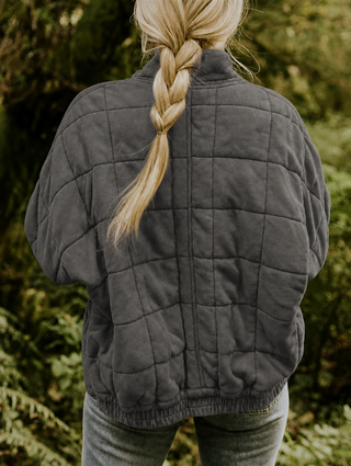 Sylvan | Chaqueta acolchada para mujer con cuello alto y cierre frontal de cremallera