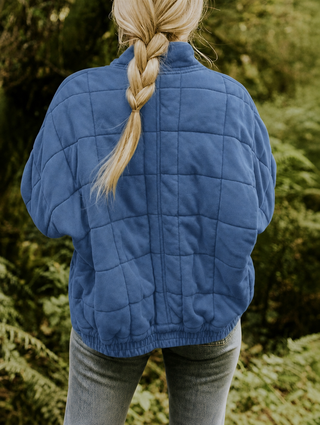 Sylvan | Chaqueta acolchada para mujer con cuello alto y cierre frontal de cremallera