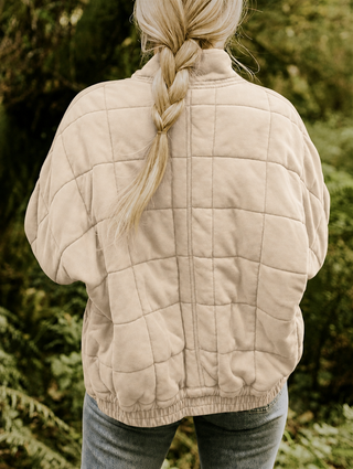 Sylvan | Chaqueta acolchada para mujer con cuello alto y cierre frontal de cremallera