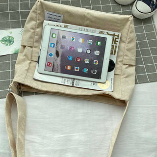 Juliette | Bolso Bandolera de Pana con Bolsillos Interiores para Mujer