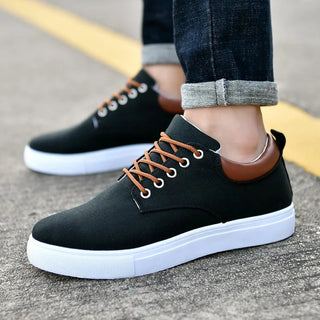 Andrés | Zapatillas de Lona con Cordones Contrastantes para Hombre